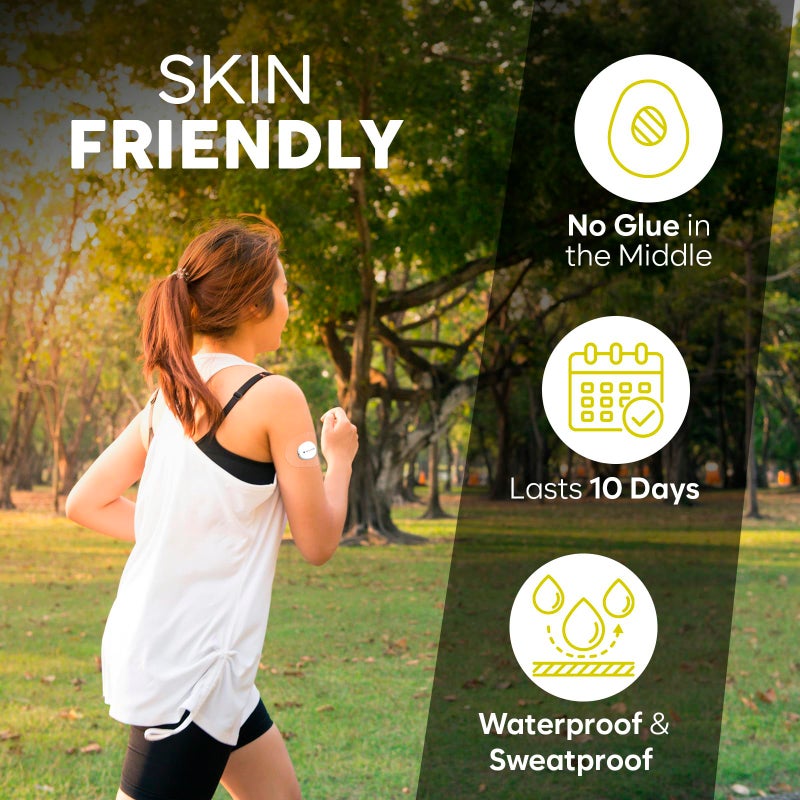 Adamson Dexcom G7 Over Patches Waterproof â€“ 20 Clear Adhesive Patches â€“ Transparent CGM Covers No Glue on Sensor â€“ Strong Hold â€“ Hypoallergenic & Sweatproof - Image 5