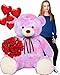 Tezituor Big Teddy Bear52 Giant Stuffed Animal PlushRainbow Purple Soft Plush Toys Gifts for Valentine Christmas Birthday - Image 4