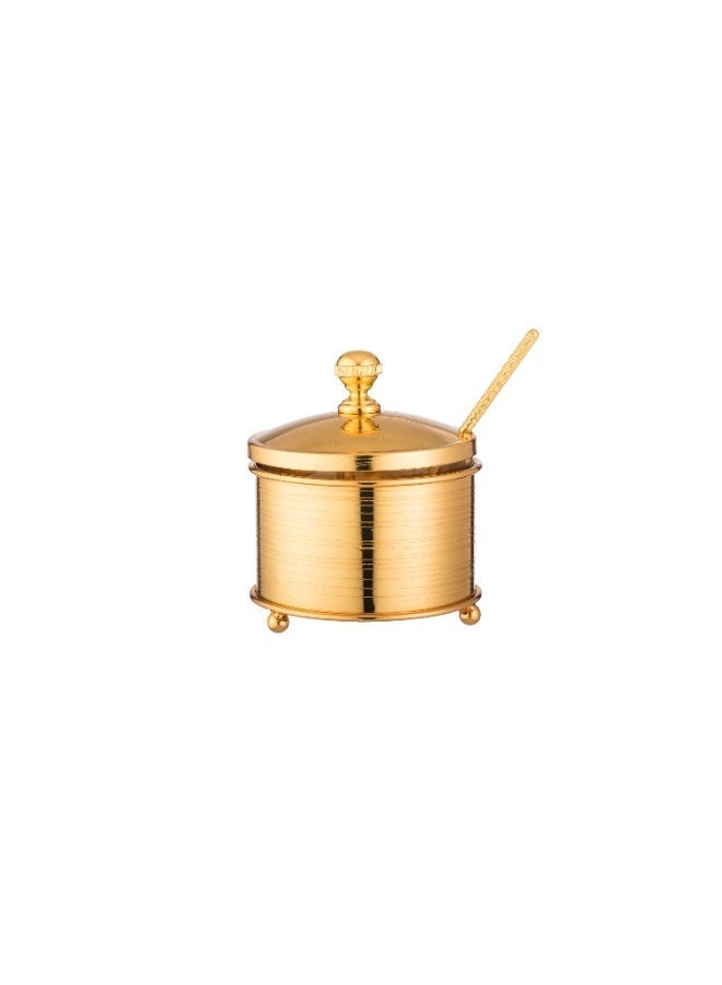 Dania ✨ Luxurious gold-colored metal serving sugar bowl with spoon – rust-resistant and long-lasting color retention ✨ - Image 4