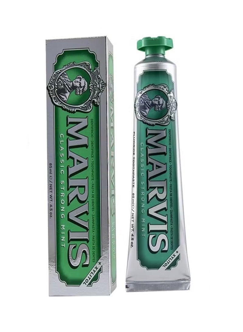 Marvis Classic Strong Mint Toothpaste With Xylitol 85Ml