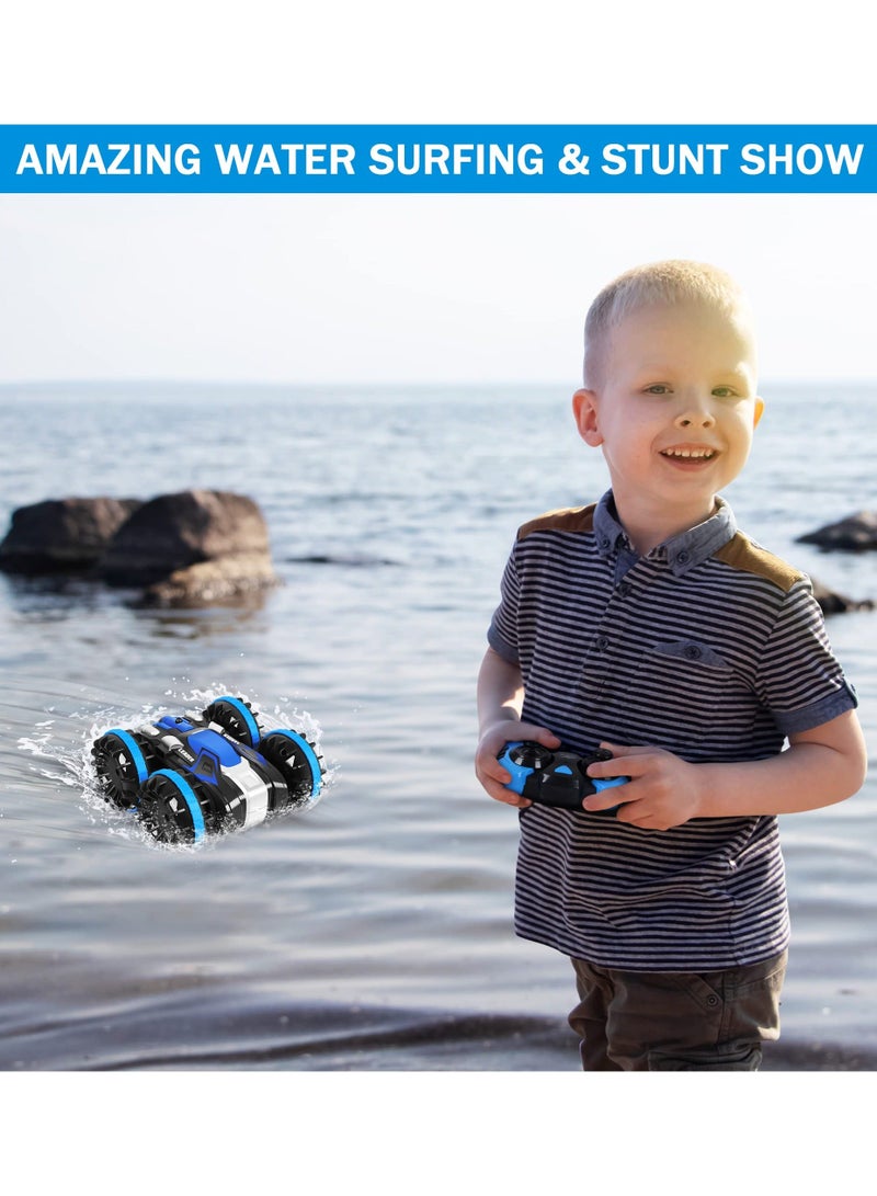 Y&D SYOSI Water and Land RC Car, for Kids with 2.4GHz Remote Control, Waterproof Monster Truck Stunt Car 4WD Vehicle-Toys Gift 6-12 Year Old Boys Girls Teen - Image 2