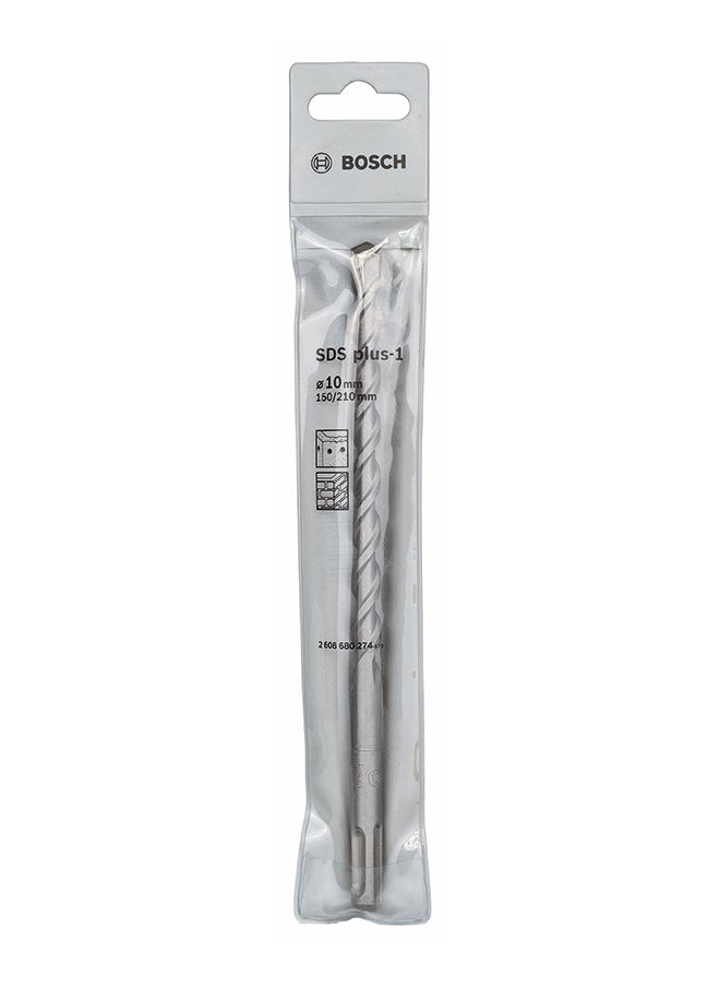 BOSCH Bosch Sds Plus-1 Drill Bit 10/210, For Rotary Hammer Drills Optimised For Drilling In Concrete | Model: 2608680274  - Image 1