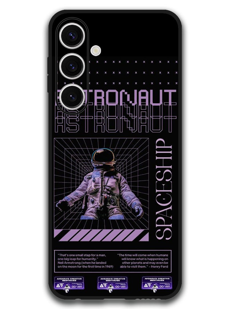 Theodor Protective Case Anti Scratch Shock Proof Bumper Cover For Samsung Galaxy S24 FE Astronaut Spaceship - Image 1