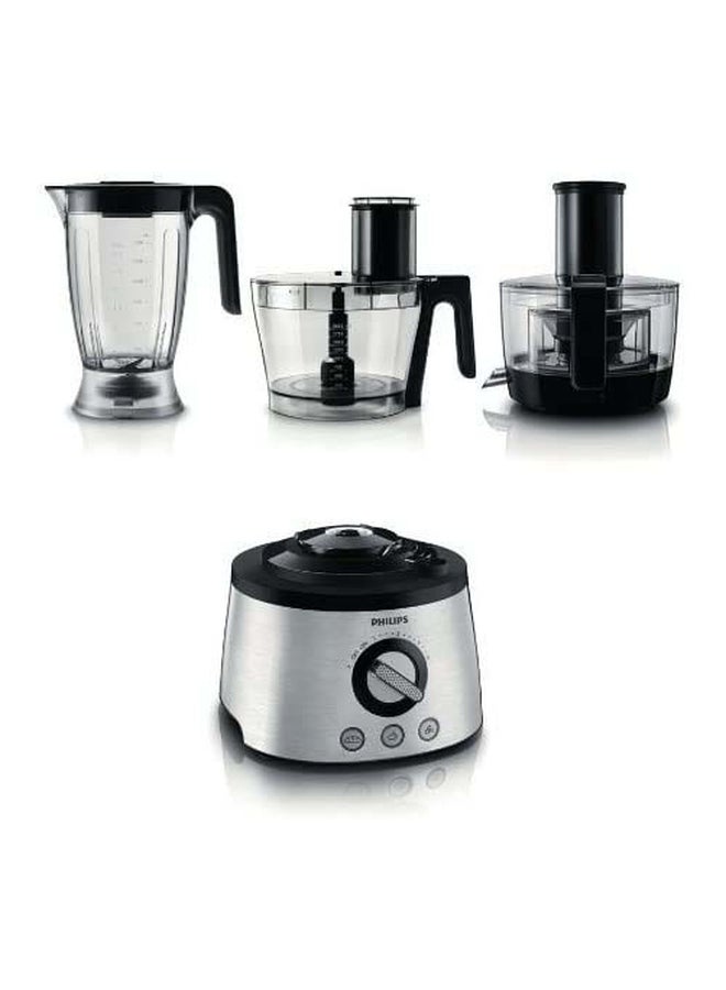 Philips Food Processor 1300W 3.4 L 1300 W HR7778/00 Black/Clear/Silver - Image 2