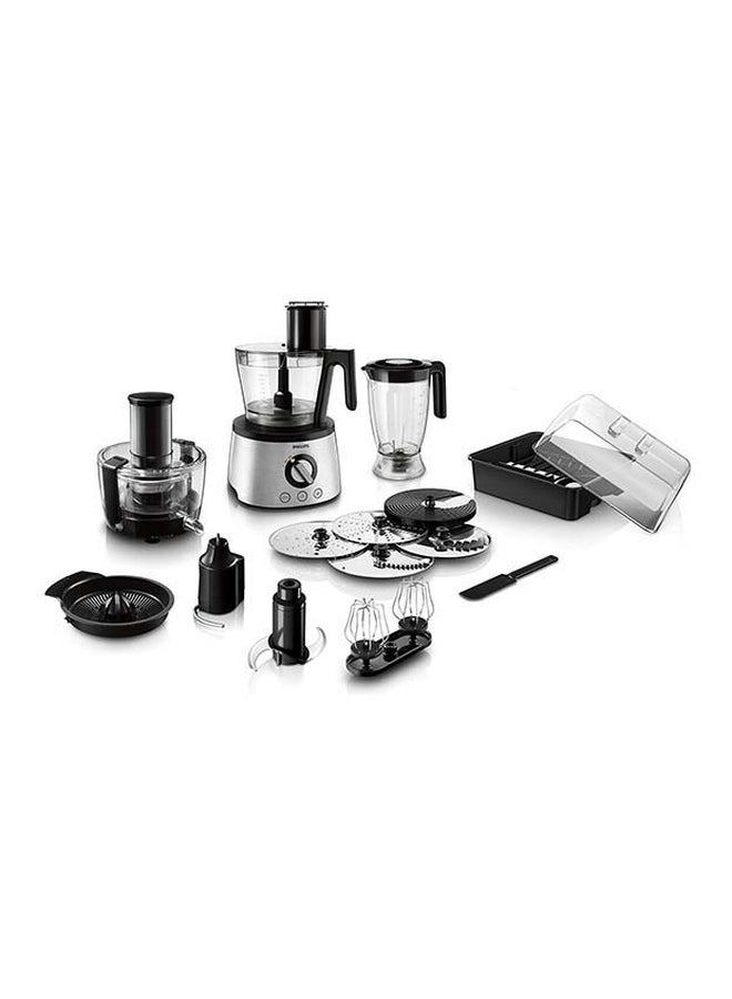 Philips Food Processor 1300W 3.4 L 1300 W HR7778/00 Black/Clear/Silver - Image 3