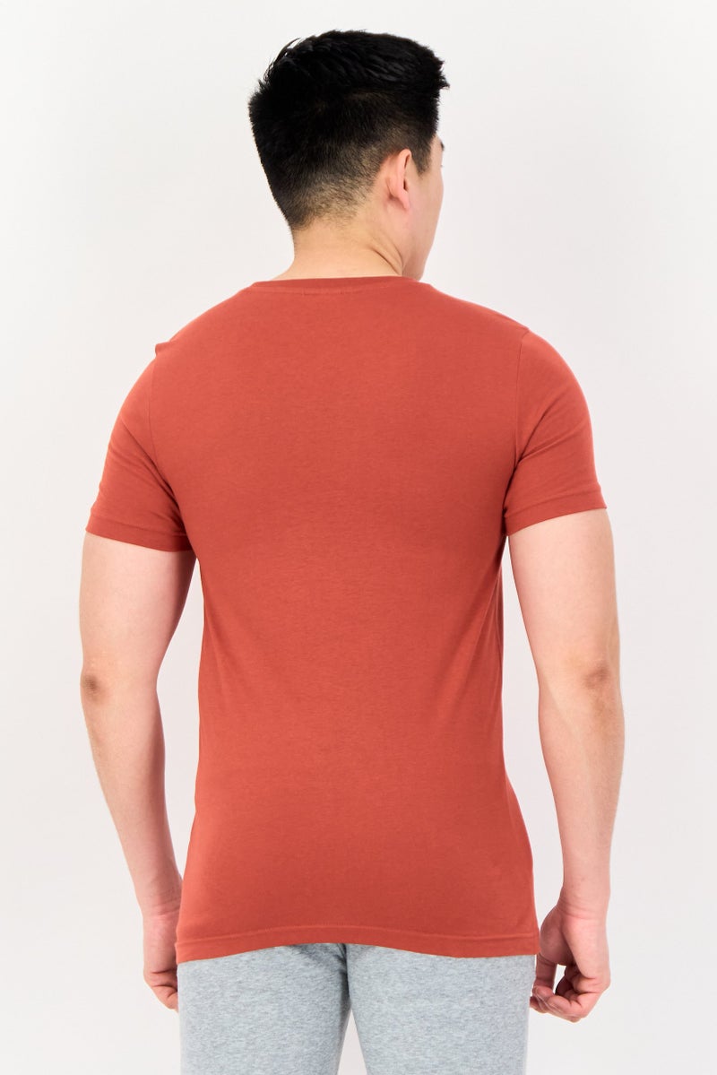 PUMA Men Slim Fit Short Sleeves Outdoor T-shirt, Rust - Image 4