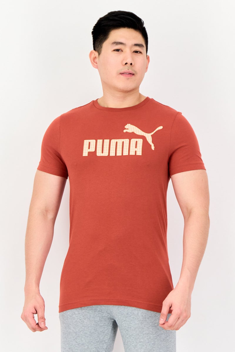 PUMA Men Slim Fit Short Sleeves Outdoor T-shirt, Rust - Image 1