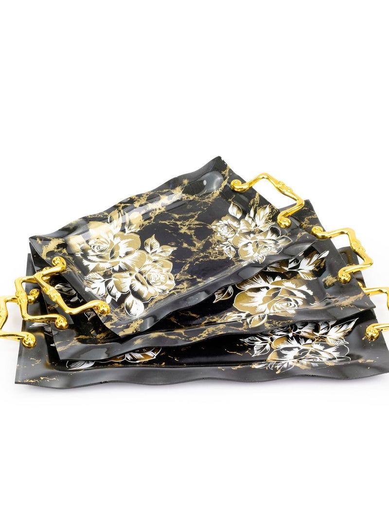 Arco Glass - Tray Set 3 Pieces - Image 1