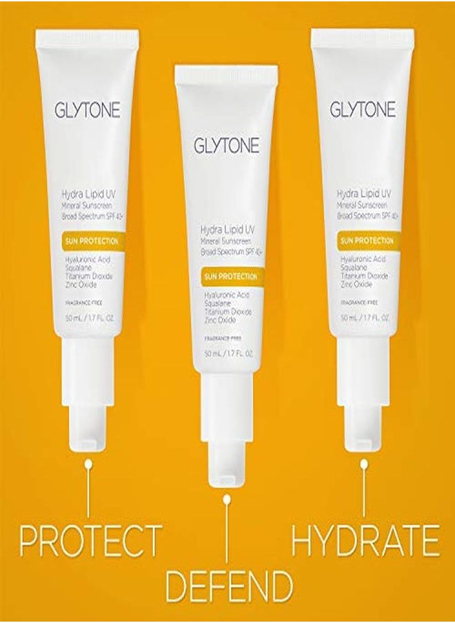 Glytone Hydra Lipid Uv Mineral Sunscreen Broad Spectrum Spf 40+, Hyaluronic Acid, Squalane, 1.7 Fl. Oz.  - Image 5