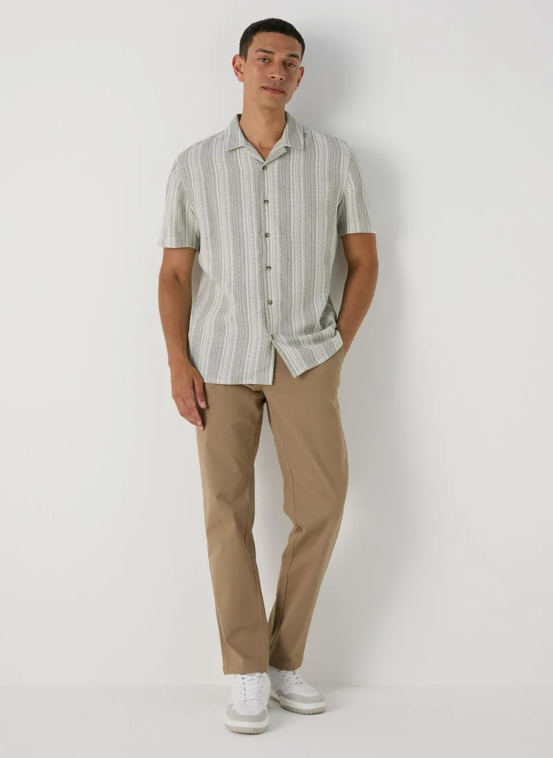 Matalan Beige Straight Fit Chinos