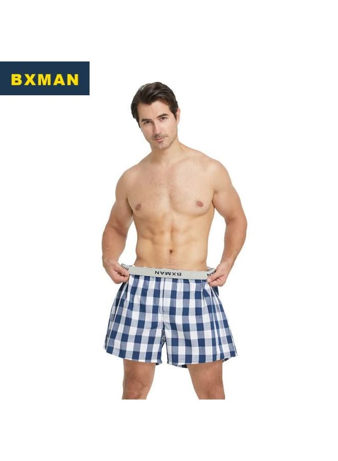 Bxman Extra Large Size Aladdin Pants Men's Underwear, Boxer Briefs, Pure Cotton Woven Loose Shorts, Ch855 Xxxxl - Image 2