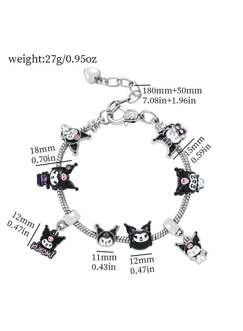 Sanrio Series Kuromi Creative Bead Combination Bracelet - Image 2