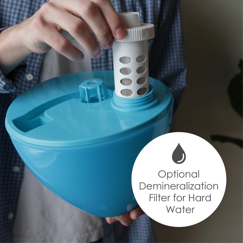 Crane Crane Ultrasonic Cool Mist Humidifier for Bedroom, Baby Nursery, Kids Room, Plants, or Office, Large 1 Gallon Tank, Filter Optional, Aqua  - Image 5
