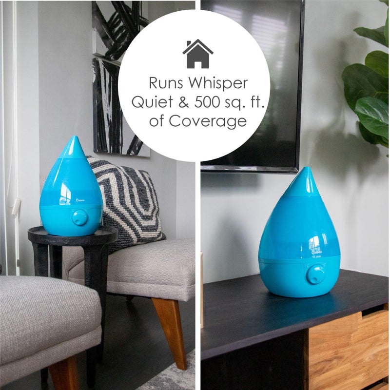 Crane Crane Ultrasonic Cool Mist Humidifier for Bedroom, Baby Nursery, Kids Room, Plants, or Office, Large 1 Gallon Tank, Filter Optional, Aqua  - Image 4