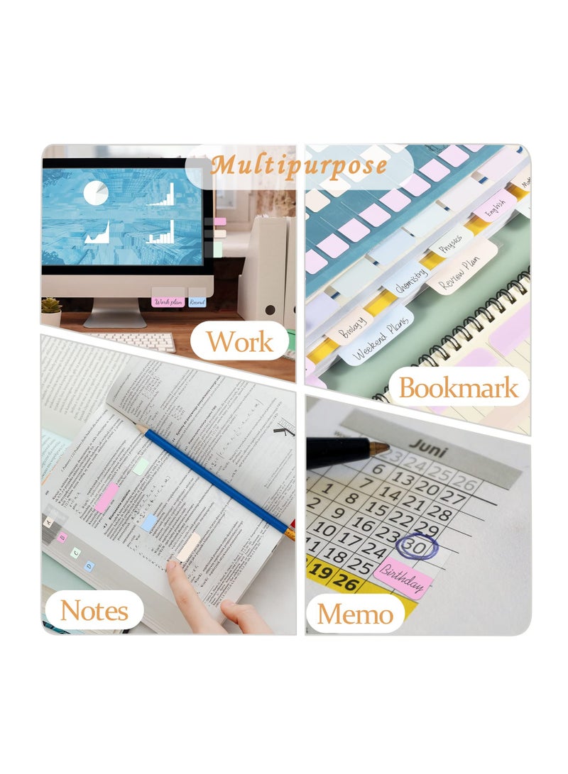 Post-It Flags and Writable Sticky Index Tabs, Repositionable File Tabs for Book Annotation, Office & School Supplies, Waterproof PET Material (12 Pack: 3 Designs, 4 Each) - Image 2