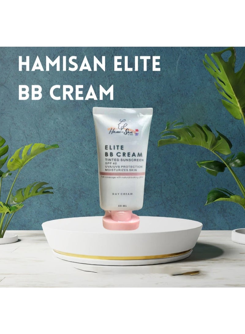 Hami-San Hami - San ELITE BB Cream Tinted Sunscreen SPF 40 50ml – Daily UV Protection & Natural Coverage - Image 4