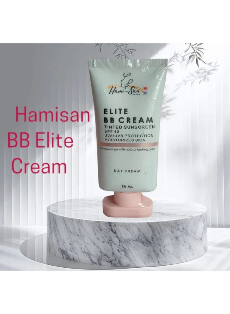 Hami-San Hami - San ELITE BB Cream Tinted Sunscreen SPF 40 50ml – Daily UV Protection & Natural Coverage - Image 3