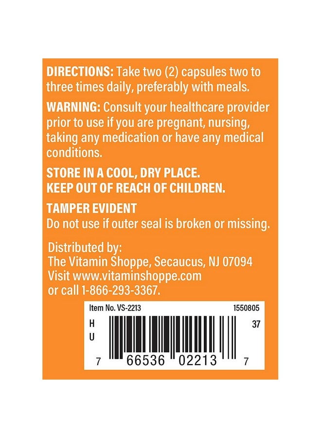 The Vitamin Shoppe مكمل فطر الكورديسيبس من ذا فيتامين شوب 1,040 ملغ، يدعم القدرة على التحمل والقدرة البدنية (100 كبسولة) - Image 4