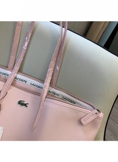 LACOSTE Lacoste Women's Concept Fashion Versatile Small Zipper Handbag Shoulder Bag pink  - Image 5