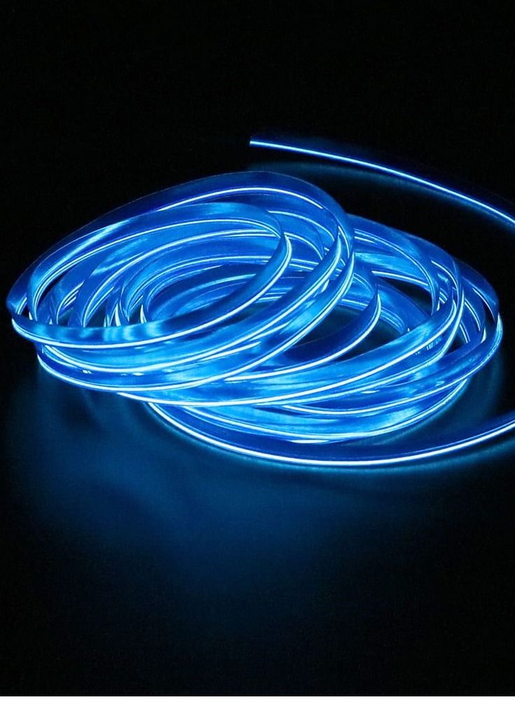 Generic Cold LED Light Strip,Car Neon Lamp Strip,DC 12V Car Panel Neon Lamp Strip Blue Cold LED Light Interior Atmosphere Light Trim  - Image 4