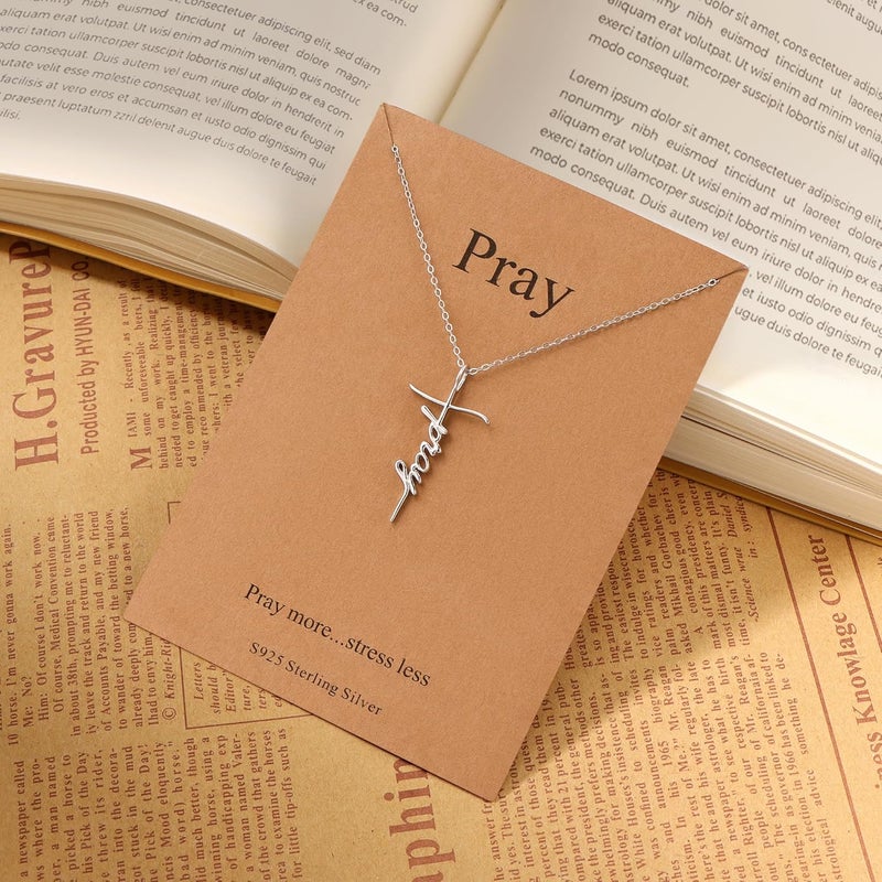 Lcherry Faith Cross Pendant Necklace for Women Religious Christian Jewelry Mother's Day Gifts for Women - Image 5