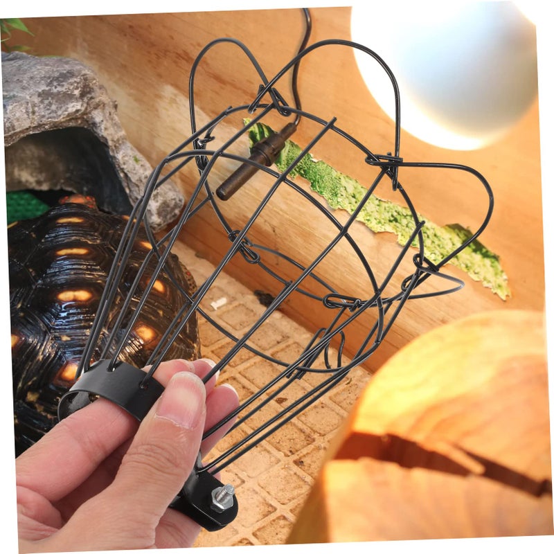 2 Pack Reptile Heat Lamp Cover Mesh Guard Safe Insulation Shade For Terrarium - Image 3