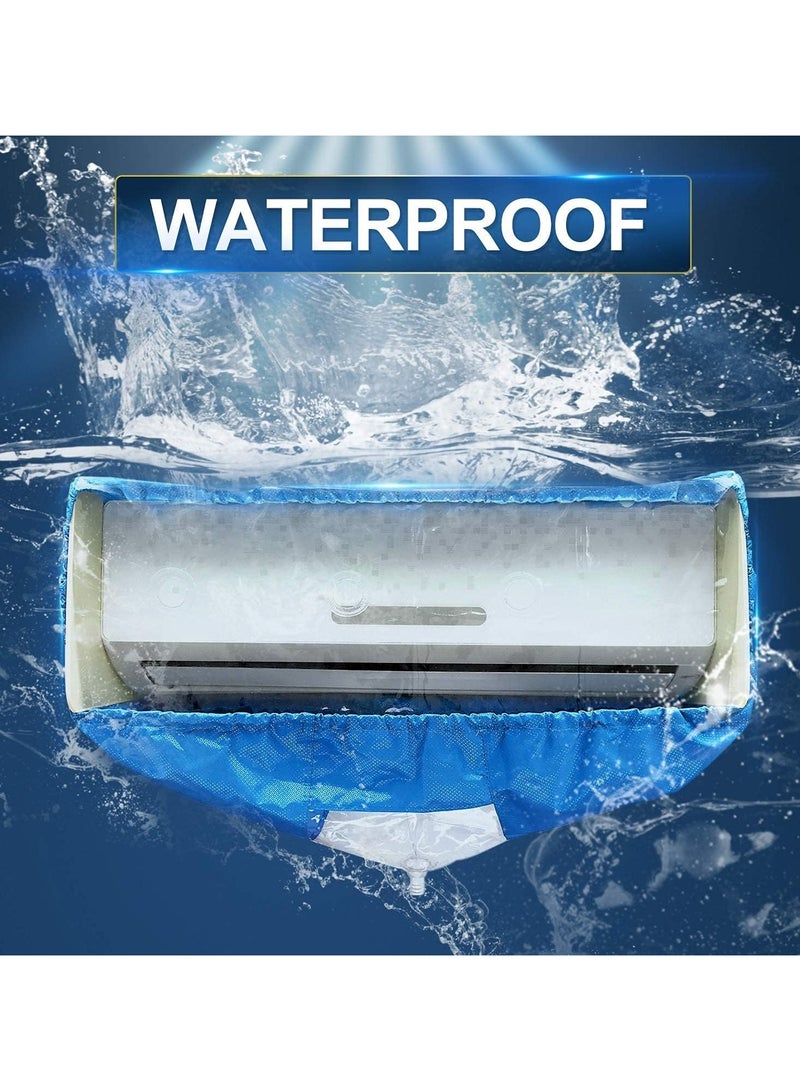 Air Conditioner Cleaning Cover Waterproof Dustproof Cover Cleaning Protector Bag for Household Air Conditioner - Image 4