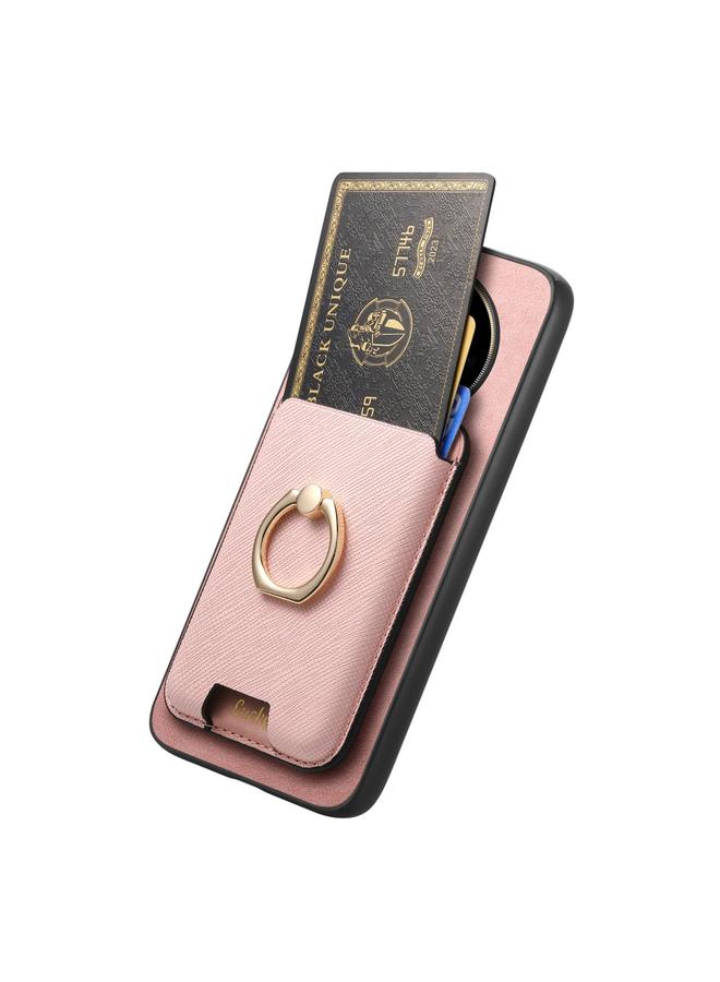 S-TOP Case For Honor Magic6 Pro 5G Retro Cross Leather Ring Vertical Insert Card Bag MagSafe Phone Case - Image 3