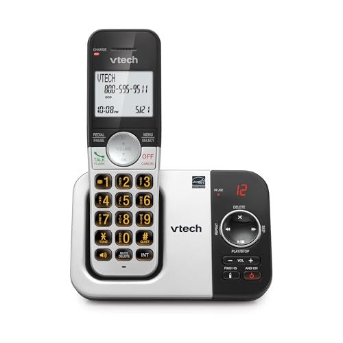 VTech Cordless Home Phone with Answering Machine FullDuplex Speakerphone Large Backlit Display Big Buttons Caller ID Easy Setup VG232 - Image 1