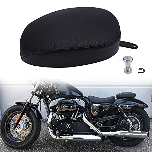 Rich Choices Motorcycle Rear Seat Passenger Pillion Pad Seat Cushion Compatible with Harley Sportster XL1200 883 72 48 20102015