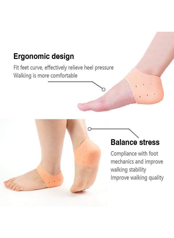 BE MALL BE MALL Silicon Moisturizing Gel Heel Pad Socks for Heel Swelling Pain Relief,Dry Hard Anti Cracked Heels Repair Foot Care Ankle Support Cushion - for Men and Women - (Free Size) - Image 4
