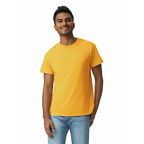 Gildan Adult Ultra Cotton T-Shirt, Style G2000, Multipack, Gold (2-Pack), Large - Image 2