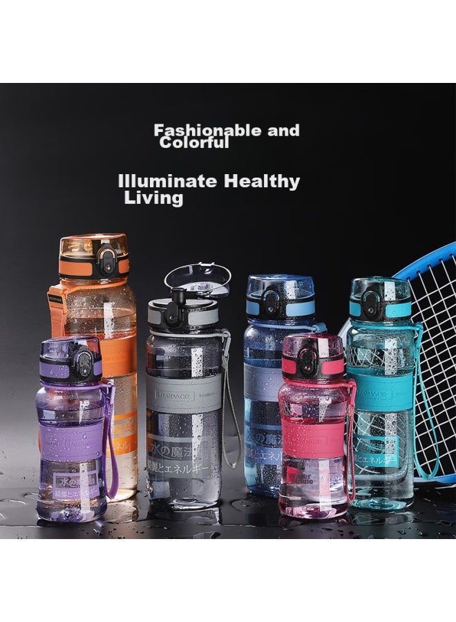 UZSPACE Uze Plastic Water Bottle For Children, Boys And Girls, Students, Portable Large Capacity, Summer Outdoor Fitness Sports Water Bottle, Direct Drinking Cup With Strap, Pop-up Lid Space Cup 650ml Yz5029b Blue - Image 5