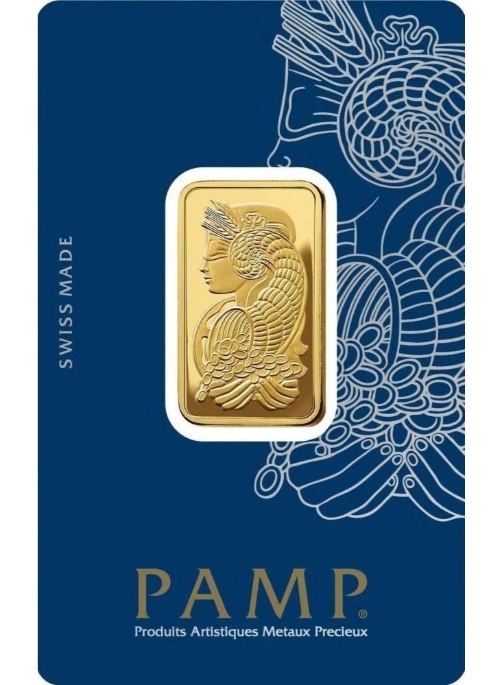 PAMP 24-Karat Swiss Gold Bar - 5 Grams - Image 1