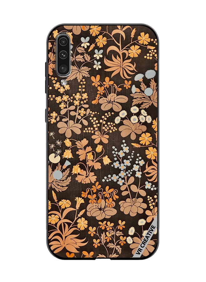 VR CREATIVE Protective Case Cover For Samsung Galaxy A50/A50s Brownie Flower Design Multicolour - Image 1