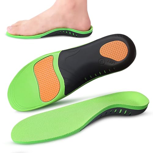 JSHshield Childrens InsoleKids Orthotic InsolesKids Arch Support Shoe InsolesShock Absorption Velvet Surfaces Deep Heel Cup Inner Sole for Plantar Fasciitis Flat Feet Feet Heel Pain Relief - Image 5