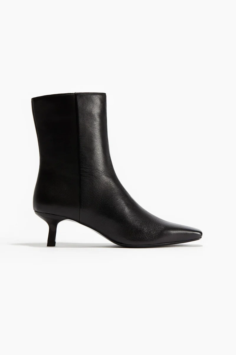 H&M Heeled leather boots