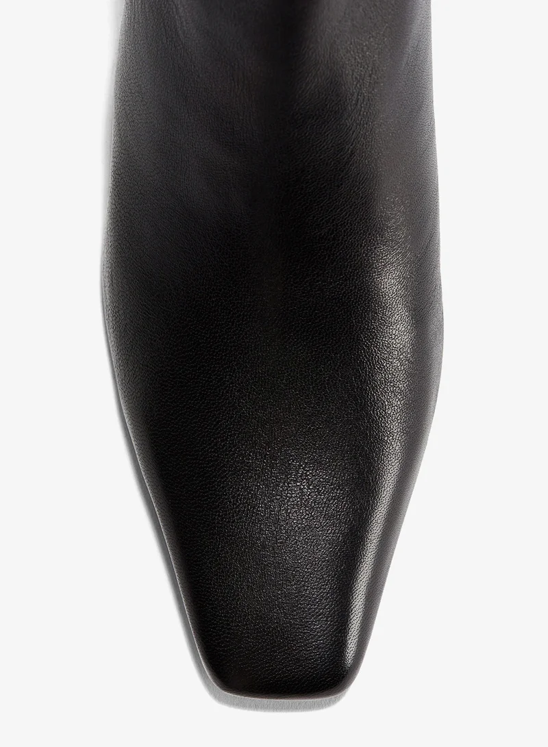 H&M Heeled leather boots