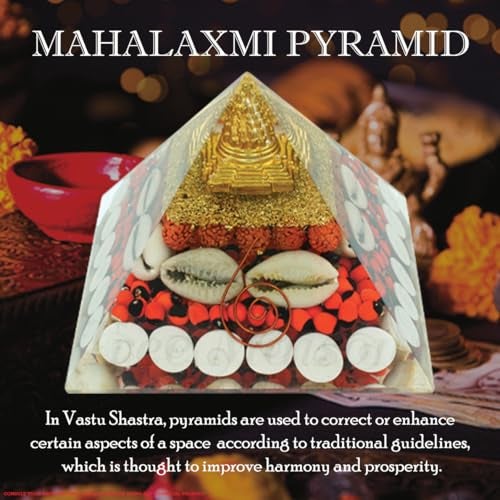 TREE MAISON CORONATING HOMES Maha Laxmi Crystal Pyramid | 3.5 Inch | Vastu Correction Pyramid | Positive Energy, Wealth | Meditation & Good Luck | Home & Office Decor for Prosperity - Image 5