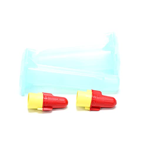 3M Direct Bury Splice Kit DBR/Y-6, 18-10 AWG, UV-Resistant, Steel Spring, Flame Retardant Insulation, 1 pack containing 2 Splice Tubes and 2 R/Y Connectors - Image 1