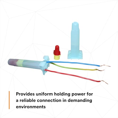 3M Direct Bury Splice Kit DBR/Y-6, 18-10 AWG, UV-Resistant, Steel Spring, Flame Retardant Insulation, 1 pack containing 2 Splice Tubes and 2 R/Y Connectors - Image 4