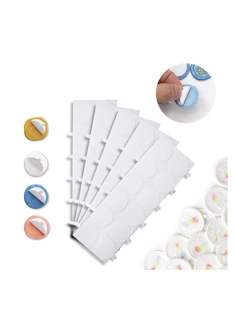 Excefore Double Sided Adhesive Dots for Wax Seal Stamp kit 300PCS 1inch Adhesive Wax Seal Backing for Wax Seal Stickers Craft Adhesive Waxing - Image 4