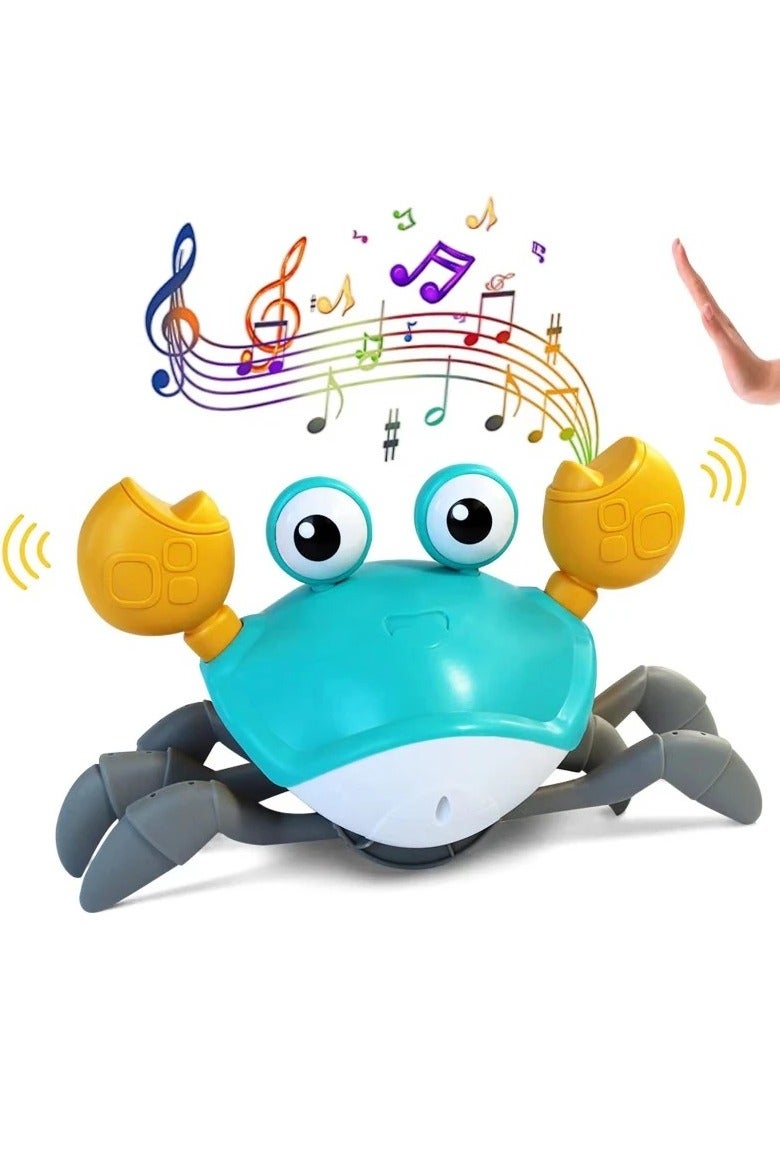 Dancing Crab Run Away Toy for Babies Crawling Interactive Escape Crabs kids electronic toys gift with Music and LED Light Up Toddler - Image 1
