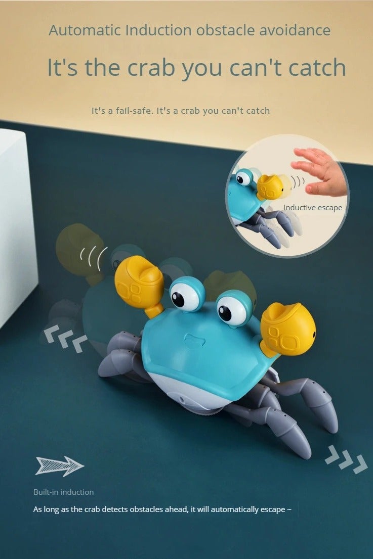 Dancing Crab Run Away Toy for Babies Crawling Interactive Escape Crabs kids electronic toys gift with Music and LED Light Up Toddler - Image 3