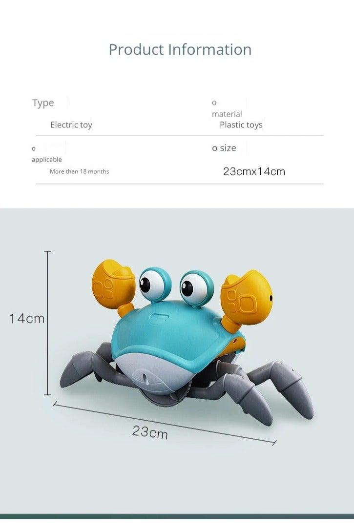 Dancing Crab Run Away Toy for Babies Crawling Interactive Escape Crabs kids electronic toys gift with Music and LED Light Up Toddler - Image 5