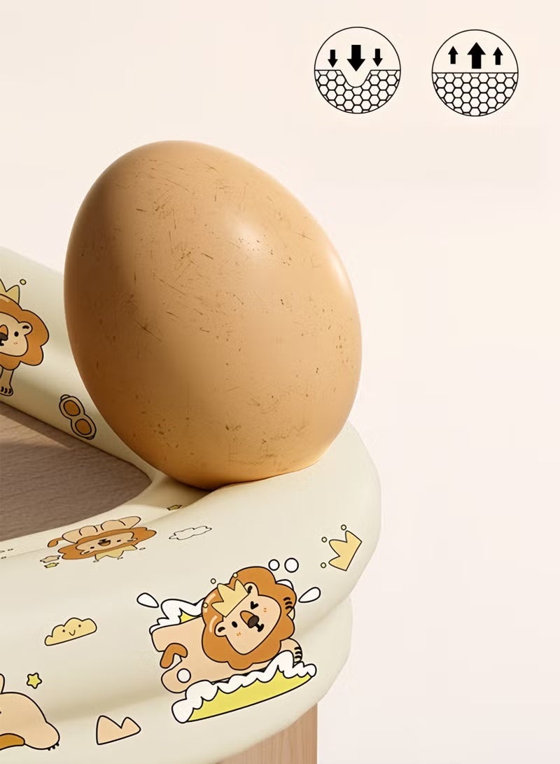 GIFT Baby 6.6ft Protective Foam Pads Furniture and Fireplace Edge Bumper Protectors, Desk Edge Pads, Corner Covers (Cute Lion Pattern) - Image 3