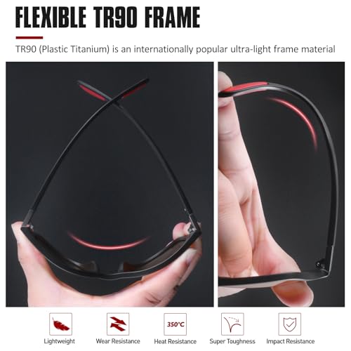GQUEEN Polarized Sunglasses Men Womens,Flexible TR90 Frame,for Driving Fishing Cycling Hiking Golf Sports UV400 Protection - Image 3