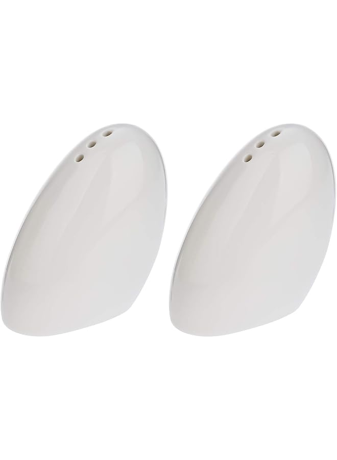 White Pebble Salt & Pepper Shakers Set Of 2 Sy5062