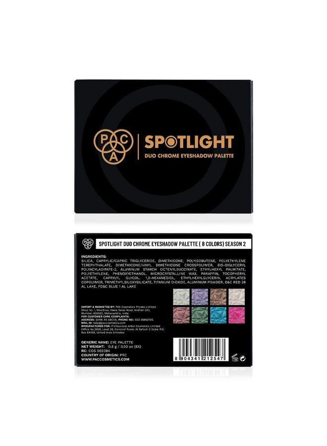 PAC Spotlight Duo Chrome Eyeshadow Palette Season 2 - Image 5