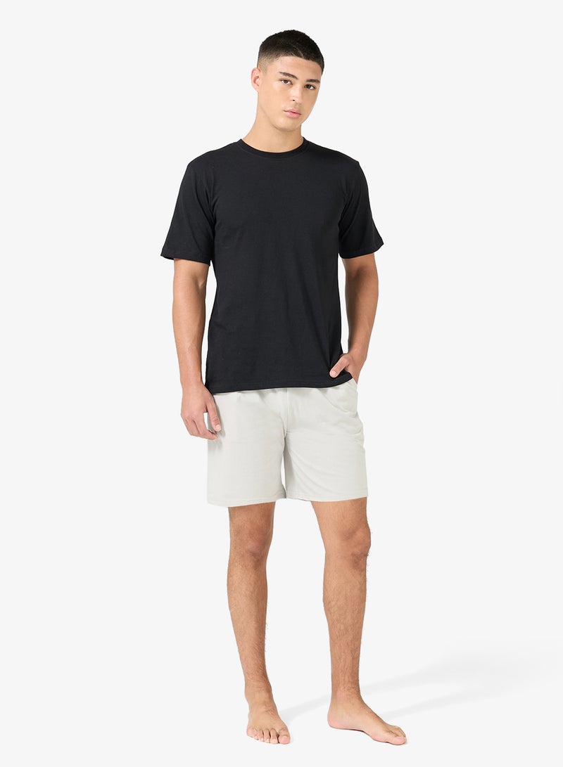 سفنتي فايف طقم بيجامة تي شيرت وشورت - Image 1